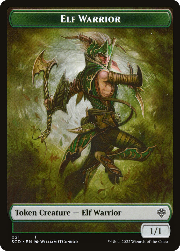 Elf Warrior  [Starter Commander Deck Tokens] Foil