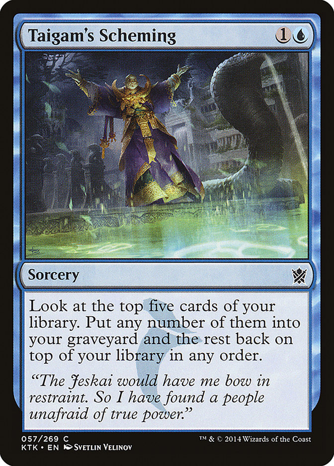 Taigam's Scheming [Khans of Tarkir] Foil