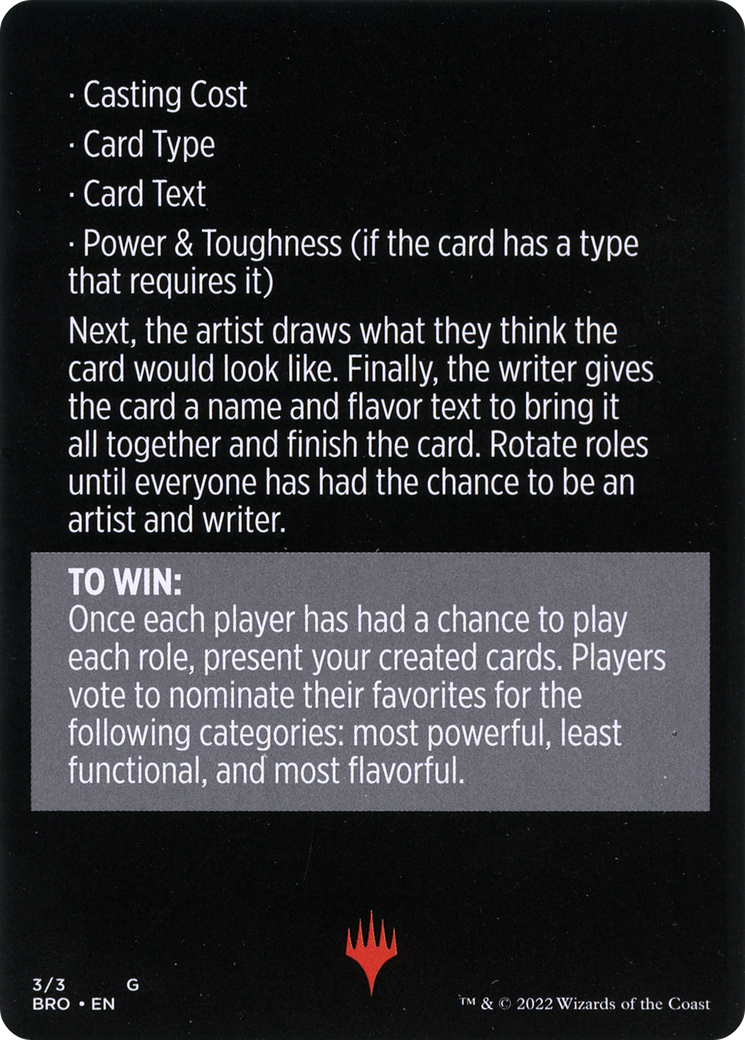Look at Us, We're R&D // Look at Us, We're R&D (cont'd)  [The Brothers' War Minigames] Foil