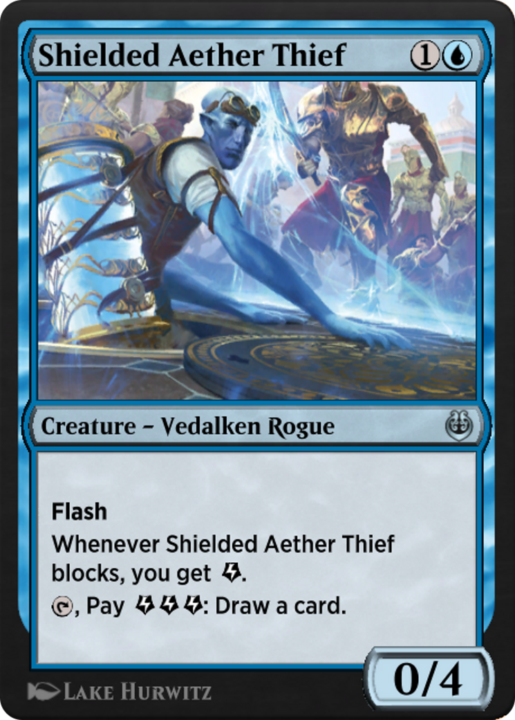 Shielded Aether Thief  [Kaladesh Remastered]