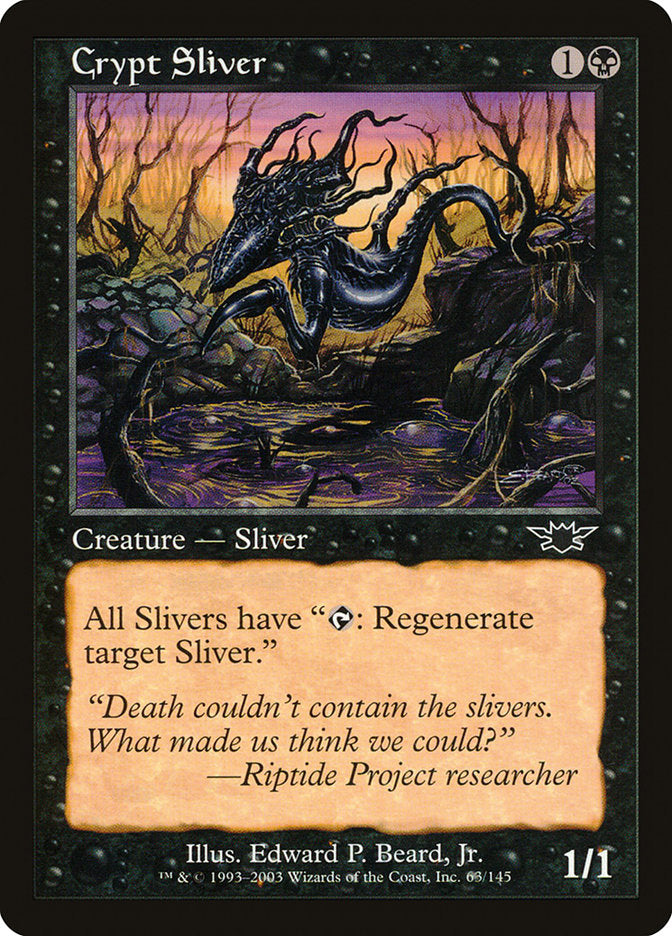Crypt Sliver [Legions] Foil