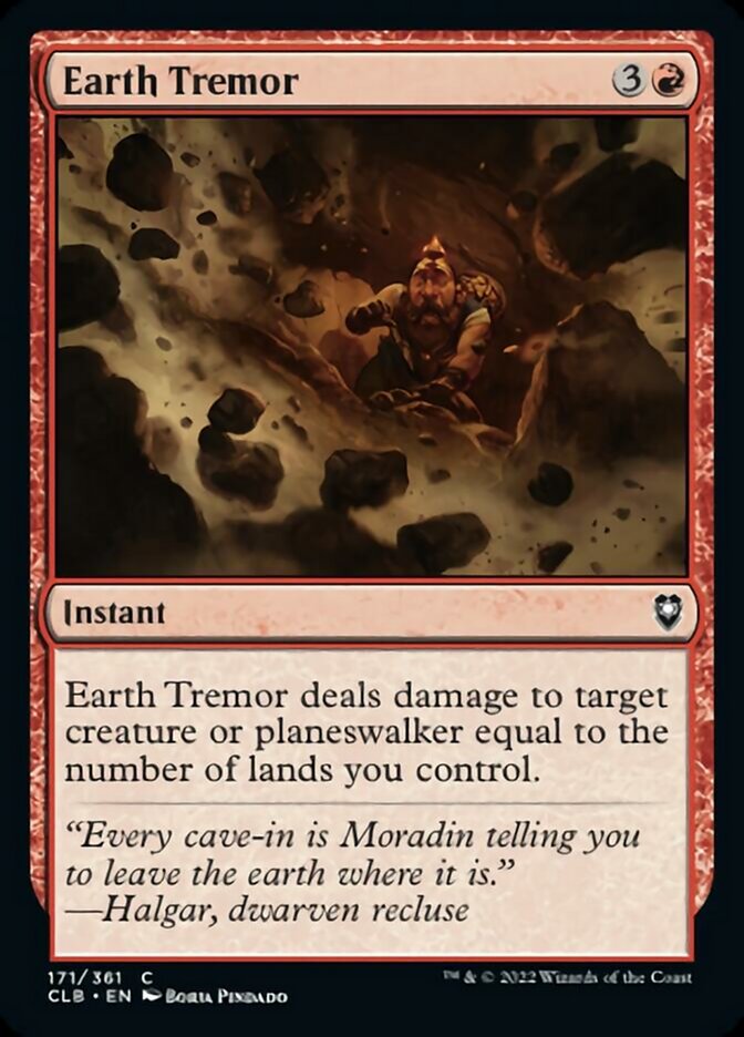 Earth Tremor [Commander Legends: Battle for Baldur's Gate] Foil