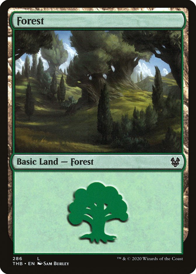 Forest (286) [Theros Beyond Death] Foil