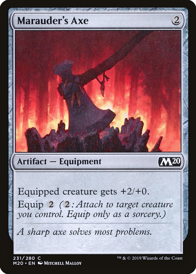 Marauder's Axe [Core Set 2020] Foil