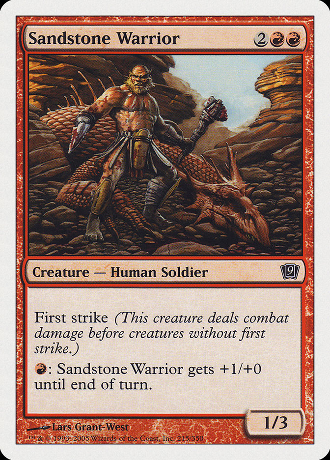 Sandstone Warrior [Ninth Edition] Foil