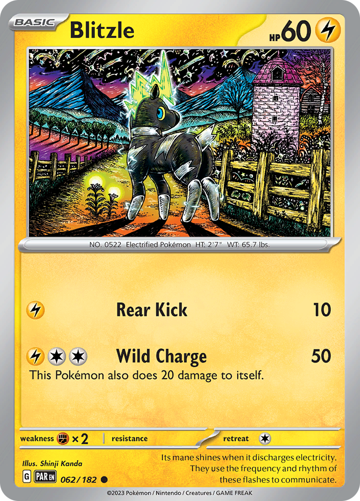 Blitzle (062/182) [Scarlet & Violet: Paradox Rift] Reverse Holofoil
