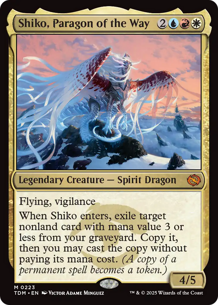 Shiko, Paragon of the Way [Tarkir: Dragonstorm] Foil
