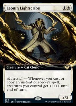 Leonin Lightscribe (Extended Art) [Strixhaven: School of Mages] Foil