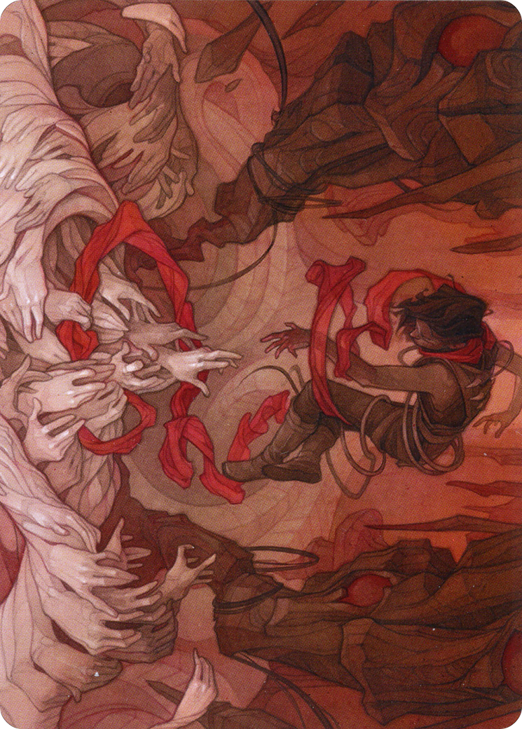 Thwart the Grave // Thwart the Grave  [Zendikar Rising Art Series] (Borderless) Foil
