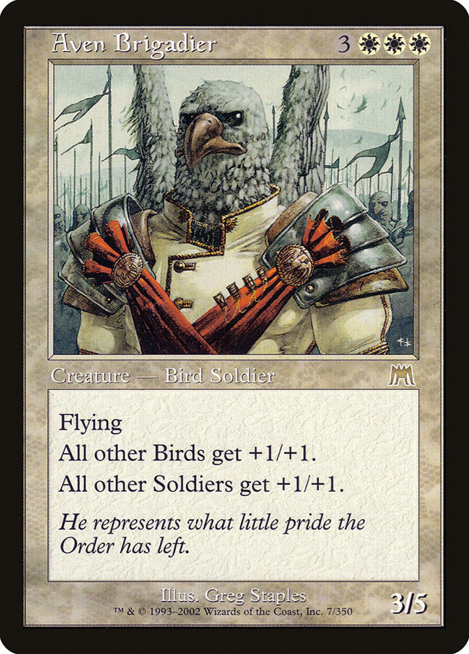 Aven Brigadier [Onslaught] Foil