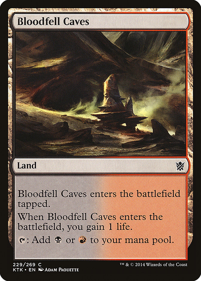 Bloodfell Caves [Khans of Tarkir] Foil