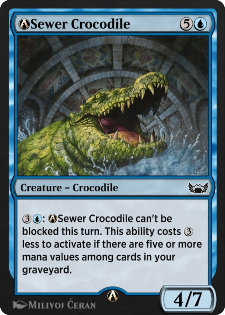 A-Sewer Crocodile  [Streets of New Capenna]