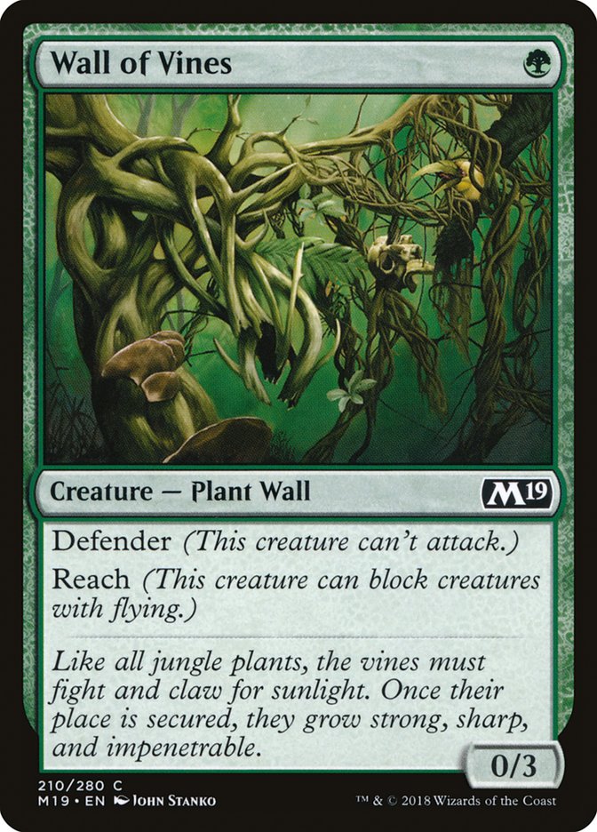 Wall of Vines [Core Set 2019] Foil