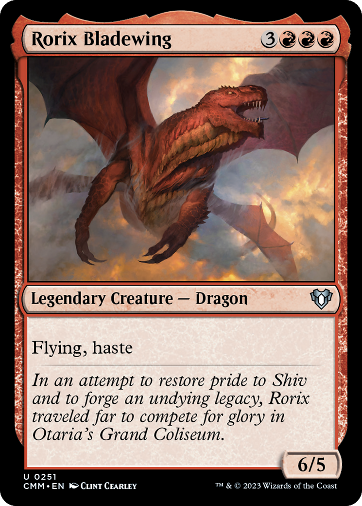 Rorix Bladewing [Commander Masters] Foil