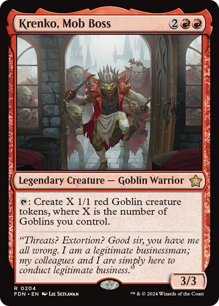 Krenko, Mob Boss  [Foundations]