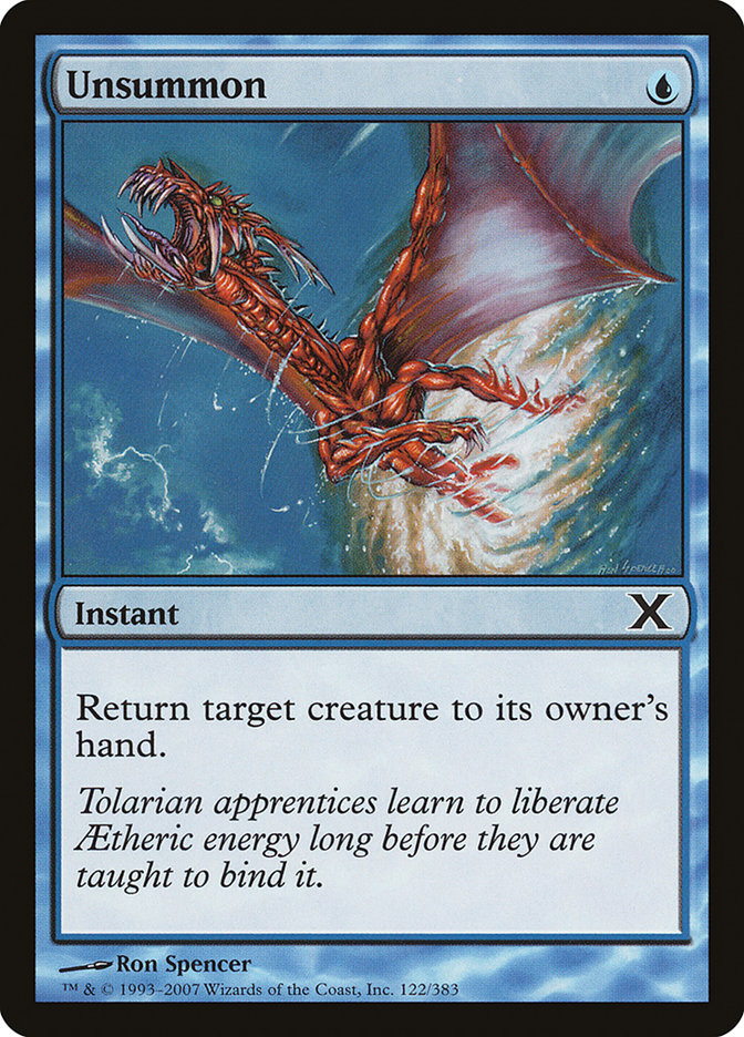 Unsummon [Tenth Edition] Foil