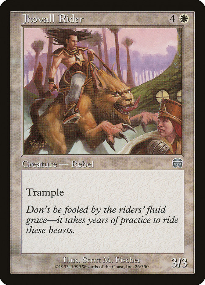 Jhovall Rider [Mercadian Masques] Foil