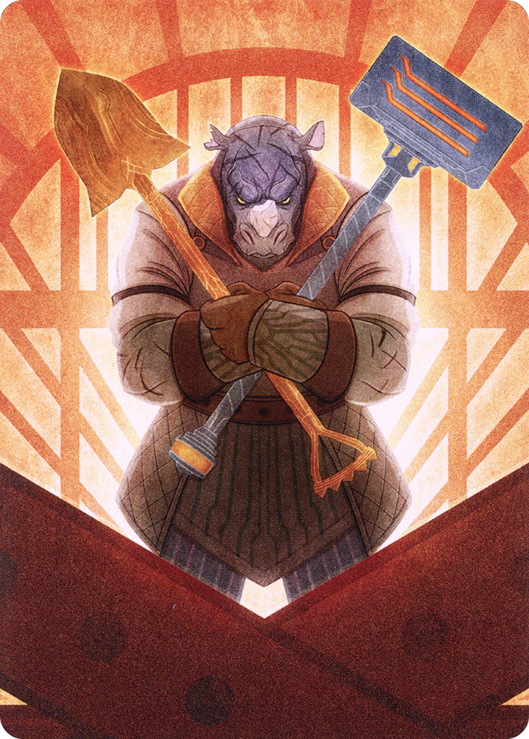 Mr. Orfeo, the Boulder // Mr. Orfeo, the Boulder  [New Capenna Art Series] (Borderless) Foil