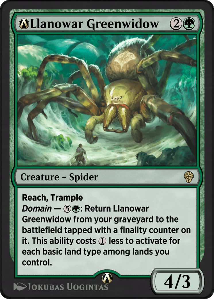 A-Llanowar Greenwidow  [Dominaria United]