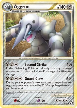 Aggron (1/102) [HeartGold & SoulSilver: Triumphant] Reverse Holofoil