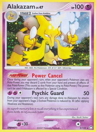 Alakazam (2/123) [Diamond & Pearl: Mysterious Treasures] Reverse Holofoil