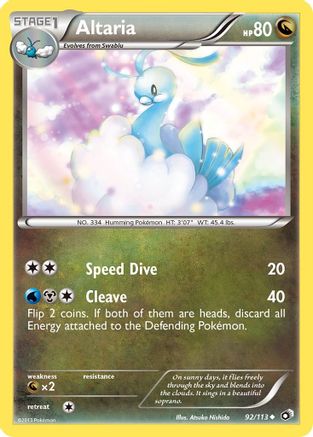 Altaria (92/113) [Black & White: Legendary Treasures] Reverse Holofoil