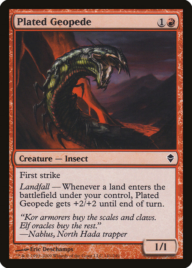 Plated Geopede [Zendikar] Foil