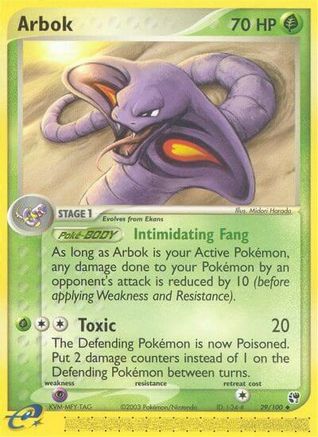 Arbok (29/100) [EX: Sandstorm] Reverse Holofoil