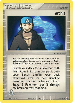Archie (71/95) [EX: Team Magma vs Team Aqua] Reverse Holofoil