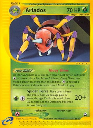 Ariados (3/147) [Aquapolis] Reverse Holofoil