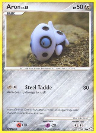 Aron (71/123) [Diamond & Pearl: Mysterious Treasures] Reverse Holofoil