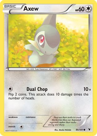Axew (86/101) [Black & White: Noble Victories] Reverse Holofoil