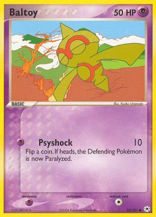 Baltoy (52/101) [EX: Hidden Legends] Reverse Holofoil