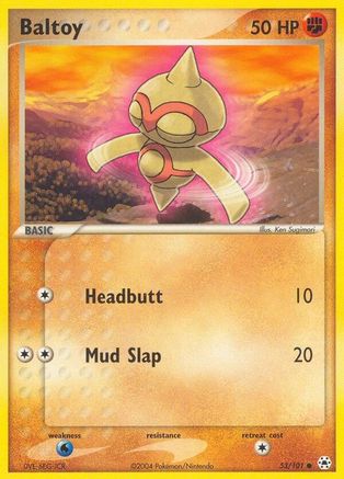 Baltoy (53/101) [EX: Hidden Legends] Reverse Holofoil