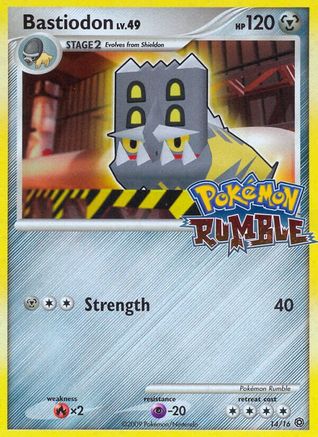 Bastiodon (14/16) [Pokémon Rumble] Holofoil