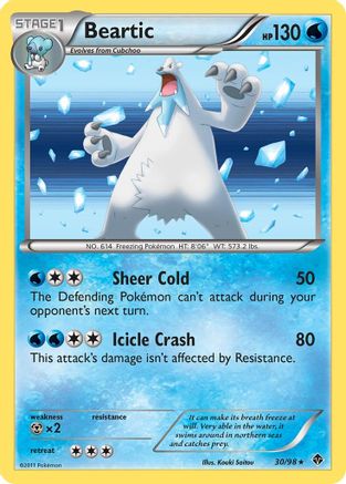 Beartic (30/98) [Black & White: Emerging Powers] Reverse Holofoil