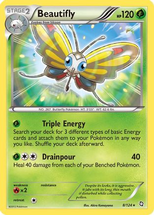 Beautifly (8/124) [Black & White: Dragons Exalted] Reverse Holofoil