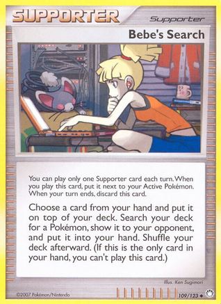 Bebe's Search (109/123) [Diamond & Pearl: Mysterious Treasures] Reverse Holofoil
