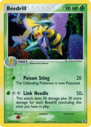 Beedrill (1/112) [EX: FireRed & LeafGreen] Reverse Holofoil