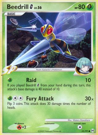 Beedrill G (53/99) [Platinum: Arceus] Reverse Holofoil