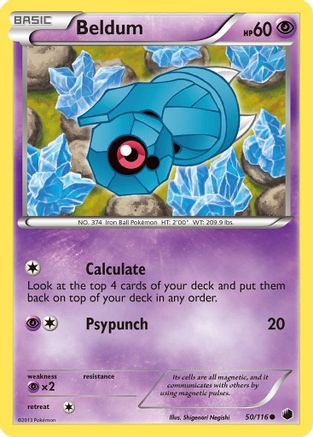 Beldum (50/116) [Black & White: Plasma Freeze] Reverse Holofoil