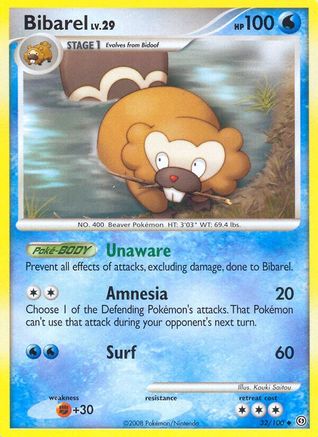 Bibarel (32/100) [Diamond & Pearl: Stormfront] Reverse Holofoil