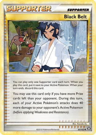 Black Belt (85/102) [HeartGold & SoulSilver: Triumphant] Reverse Holofoil