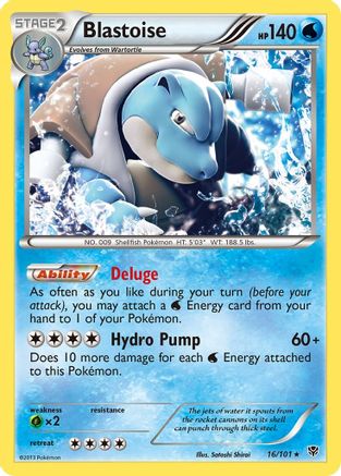 Blastoise (16/101) [Black & White: Plasma Blast] Reverse Holofoil