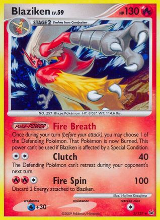 Blaziken (3/127) [Platinum: Base Set] Reverse Holofoil