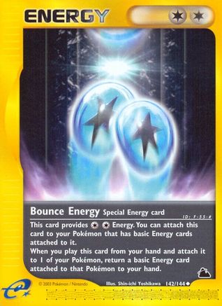 Bounce Energy (142/144) [Skyridge] Reverse Holofoil