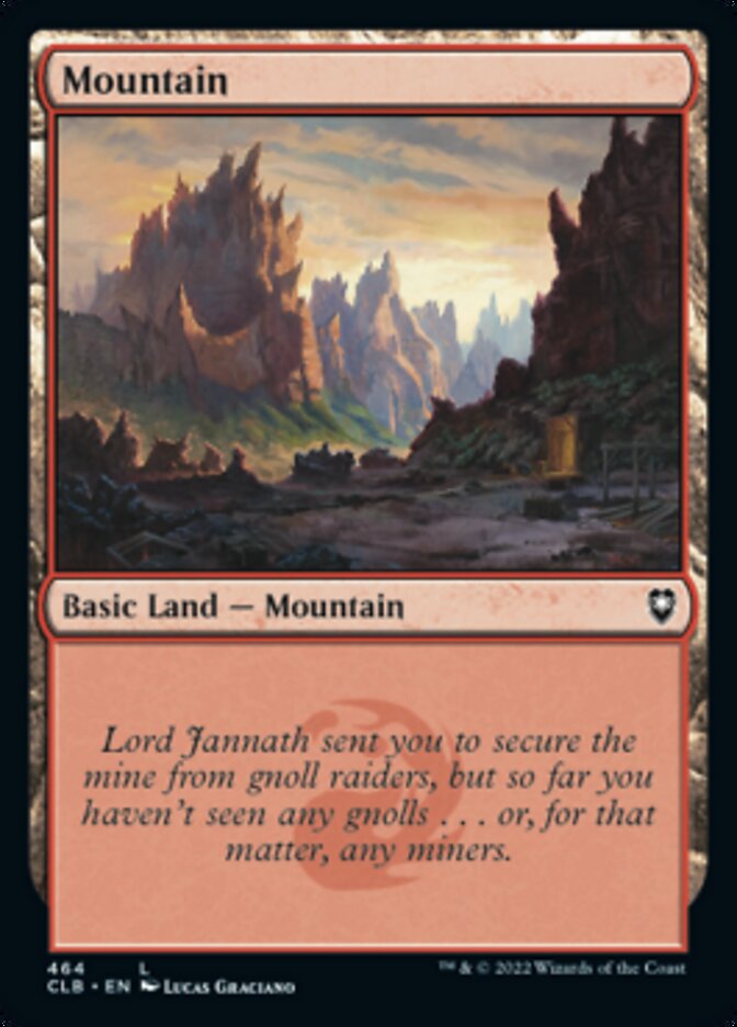 Mountain (464) [Commander Legends: Battle for Baldur's Gate] Foil