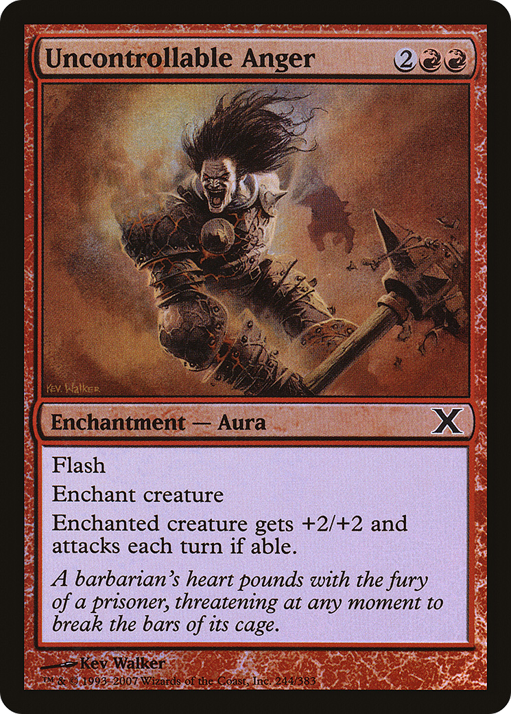 Uncontrollable Anger  [Tenth Edition] Foil