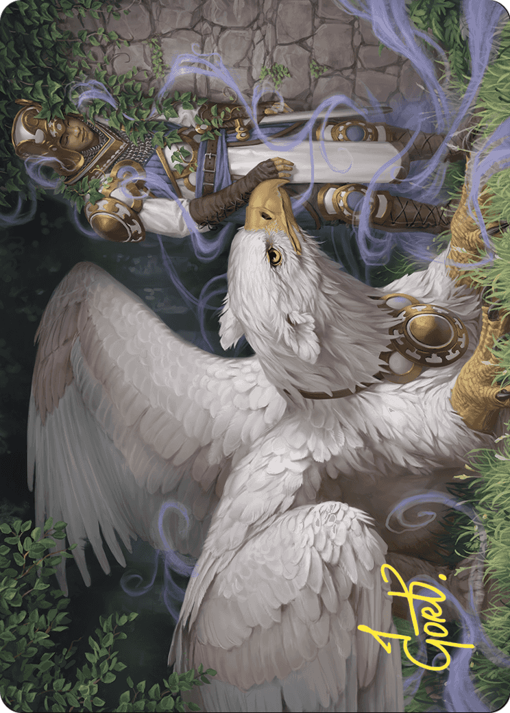 Dutiful Griffin // Dutiful Griffin  [Wilds of Eldraine Art Series] (Borderless) Foil