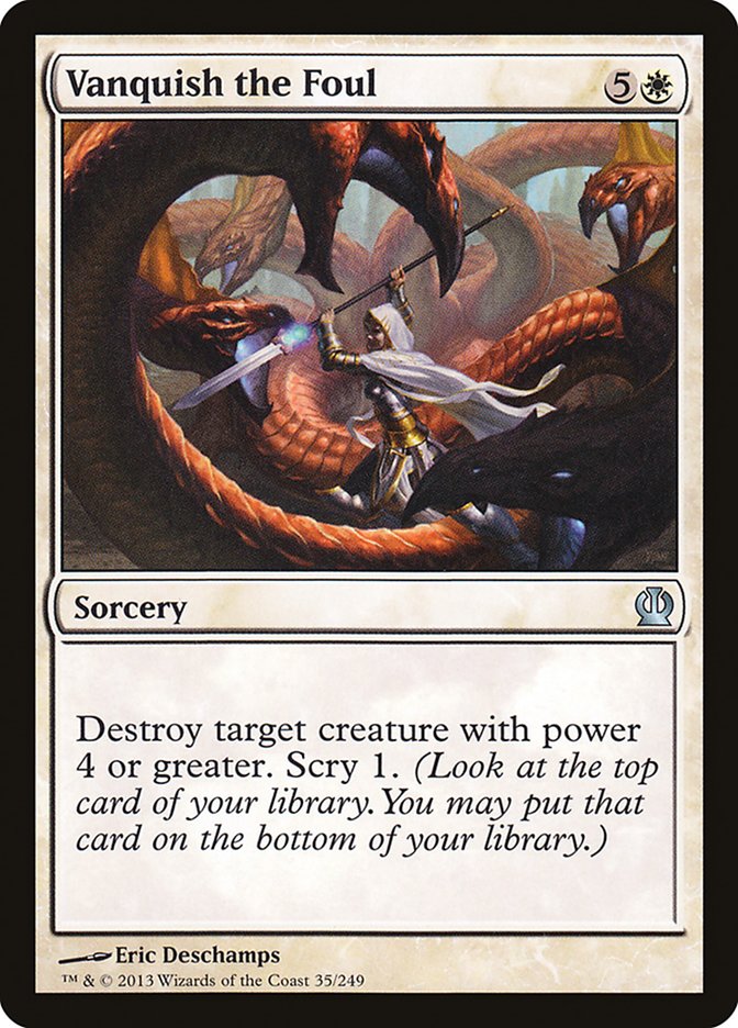 Vanquish the Foul [Theros] Foil